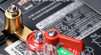 Manual Brass Car Battery Disconnect Switch, Positive and Negative Universal, Anti-Drain