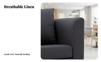space-saving Design Upholstered 2-Seater Comfortable Upholstered Loveseat Removable and cleanable Cover Sofa high-resilience Foam padding for Business Owners, Apartment Dwellers, Coffee Shop, Small Spaces, Hotel Lobby, Reception Area
