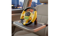 Steering Wheel Toy with Large Base Compact Kids Steering Wheel Toy for Young Children, Little Drivers, Car Rides, Nursery