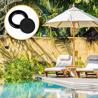 Silicone Umbrella Hole Ring with Cover for Pool Patio Table, Fits 2-Inch Hole