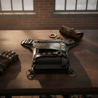 Waist Bag with Belt Steampunk Fanny Pack Hands-Unrestricted for Bikers