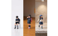 3 Pieces Schoolchildren Figures 3D Printed Diorama Figures Painted Miniature People Figurines for Hobbyists, Dioramas