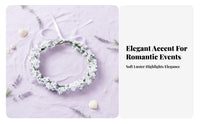 Lavender Flower Simulated Lilac Floral Headband, Beach Holiday, Photography Accessory, Unisex, Wholesale