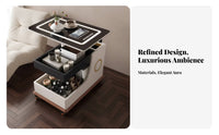 Rolling C-Table Height Adjustable Mobile Cart Multi-Functional With casters for Adults