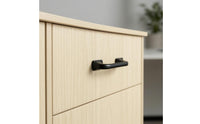 Rectangular Storage Cabinet Four Drawers Drawer Cabinet Wood-Grain Finish