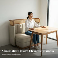 Comfortable Modern Dining Booth Set C Our Company Tomizable Curved Booth Sofa Versatile Upholstered Wooden Dining Chair Heavy Duty for Cafe Owners, Interior Designers, Adults, Teaho Our Company Es, Restaurants, Lounges, Hotel Lobbies
