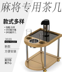 新款打牌放茶杯台麻将机茶几茶水架子餐桌椅足疗烟缸麻将室边桌