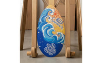 Wooden Surfboard 37-Inch Water Play Board Surfboard-Design Board Pointed Nose Lengthened Shape