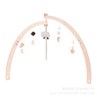 Wooden Baby Crib Toy with Adjustable Arch for Hand-Eye Coordination