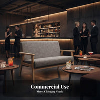 Dining Booth and Chair Set Configurable Combination Commercial Furnishing Padded Seats Modern Design for Bar, Reception Area