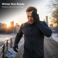 Men's Winter Cycling & Running Gloves - Waterproof, Touchscreen, Windproof & Thermal