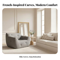 Caterpillar Floor Sofa French Style Caterpillar Couch Plush Comfort Low-Profile for Adults, Students, Living Room