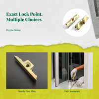 Casement Pane Lock, Resin Steel Sash Lock, Security Replacement, Effortless function, Easy Installation, Home DIY Accessory