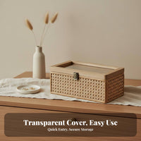 Woven Decorative Box Bohemian Design Household Storage Multipurpose for Desktop
