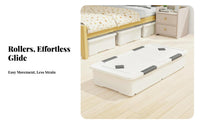 Rolling Underbed Drawer with casters Rolling Flat container particleresistant for Under Bed