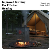 Outdoor Steel Wood Burning Fireplace, Patio, Garden, Indoor