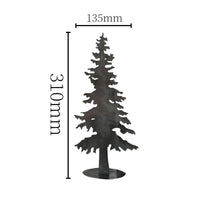 Wrought Iron Christmas Tree Black Holiday Decor Rustic Farmhouse