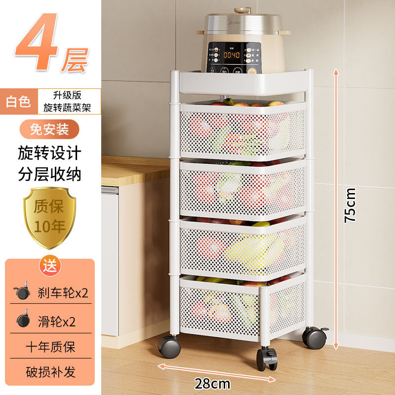 White / Square 4-tier