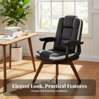 Upholstered Armchair Supportive Backrest Seating Furniture No casters for Bedroom