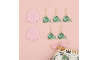 Snap-on Stitch Marker with Needle Stopper Decorative Stitch Marker Cute Needle Stopper Repositionable for Makers