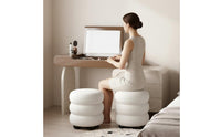 Minimalist Design Flip-Top Vanity Desk Compartmentalized Storage Flip Top Vanity Desk Rounded Corners Makeup Table with Hidden Mirror Solid Wood Construction for Dorm Room