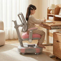Adjustable Study Chair Armrests Kids Desk Chair Wheels for Students