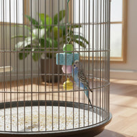 Beak Grinding Parrot Gnaw Toy Mental Stimulation Hanging Gnaw Toy Natural Material Pet Supplies Interactive Play for Parrots, Budgies, Lovebirds, Enclosure