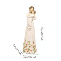 Floral Dress Figurine Distressed Home Decor Gift Idea