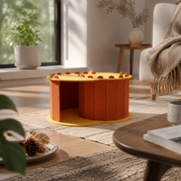 Oval Pet Bed Matte accessibleFront Pet Nook Pet Furniture Portable Warm