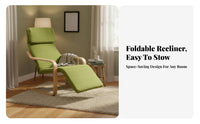 Foldable Adjustable Chaise Lounge Ergonomic Padded Recliner with Footrest sturdy Construction Folding Seat for Women, Outdoor aficionados, Living Room, Bedroom, Balcony, Garden