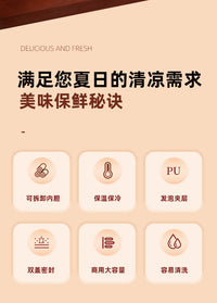 Insulated Food Container with Dividers for Commercial Use