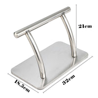 New Adjustable Stainless Steel Footrest for Salon Chairs, Anti-Slip, Movable