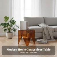 Sofa Side Table Space-Saving Waterfall Side Table Modern Design for Home Office
