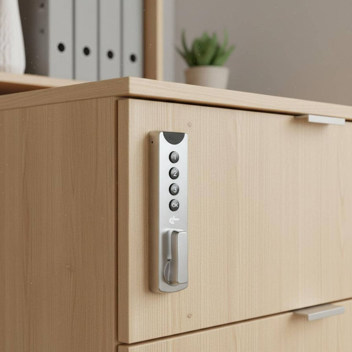 Electronic Code Lock Sleek Design Digital Keypad Cabinet Lock Security Hardware Zinc Alloy Frame Long-Lasting for Office, Gym