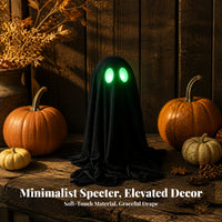 Spooky Cloth Spirit with Glowing Eyes | Soft draped Base, Halloween spirit Decoration, for Entryway