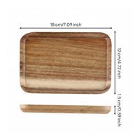 Wooden Cake Stand with Glass Dome Freshness Protection Rectangular Cake Dome