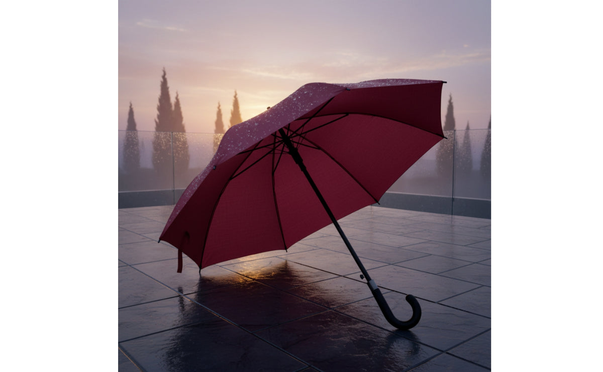 Water-Repellent 16 Rib Umbrella Strong Umbrella with Hook Handle Heavy Duty Long-Lasting for Commuters, Daily Commute