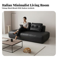 Italian Inspired sectionable Block Sofa Minimalist aesthetic Living Room Furniture scuffResistant Couch Petaccommodating for Design aficionados, Homeowners, Apartment Dwellers, Lounge Area, Studio, Office
