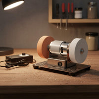 Adjustable Speed Mini Electric Bench Grinder Multi-Functional Desktop Sharpening Machine Compact Size Power Tool Good Heat Dissipation for Workshop