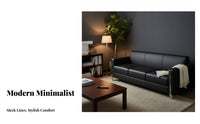 Minimalist Minimalist Look 3 Piece Piece Reception Set Modern Design Office Furniture Professional Look Lounge Suite Sleek Frame for managerials, Business Owners, Patients, Lobby, Waiting Room, Hospital