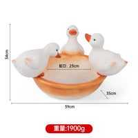 Creative Hydroponic Flower Pot, Cute Drinking Duck, Copper Coin Grass Water Cultivation Pot, Balcony Decoration, Garden Decor