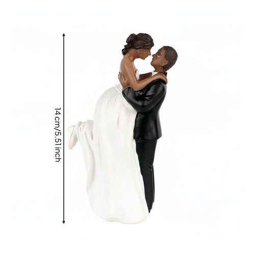 Bride and Groom Cake Topper Sweet Gift Wedding Couple Figurine Lightweight