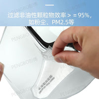 面罩全脸防护防工业粉尘过滤棉装修工地煤矿打磨吸吸防护工业眼罩