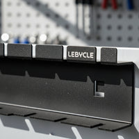 Black Steel Storage Bracket Punched Holes Sheet Metal Bracket Wall-Mounted