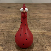 Long Neck Chicken Figurine Vase Farmhouse Charm Colorful Chicken Figurine Vase Indoor and Outdoor Use Cockerel Planter for Living Room