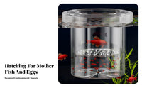 Aquatic Breeder Box Good Water Circulation Aquatic Breeding Box Guppy Breeding Enclosure Anti-Tip Design Easy to Clean