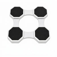Tabletop Tray with Octagonal Plates Adjustable Serving Turntable for Parties