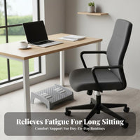 Angled beneath-desk Footrest Reduces Fatigue Footstool Portable for Adults, video game enthusiasts