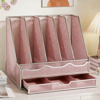 Office Desktop Metal File Organizer Rack