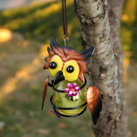Solar Bee Light Weatherproof Garden Ornament Metal Construction for Patio, Yard